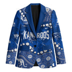 Personalized North Melbourne Kangaroos Blazer Aboriginal Pattern with Graffiti Style