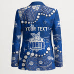 Personalized North Melbourne Kangaroos Blazer Aboriginal Pattern with Graffiti Style