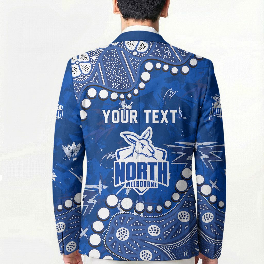 Personalized North Melbourne Kangaroos Blazer Aboriginal Pattern with Graffiti Style