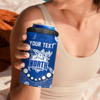 Personalized North Melbourne Kangaroos 4 in 1 Can Cooler Tumbler Aboriginal Pattern with Graffiti Style