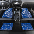 Personalized North Melbourne Kangaroos Car Mats Aboriginal Pattern with Graffiti Style