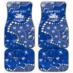 Personalized North Melbourne Kangaroos Car Mats Aboriginal Pattern with Graffiti Style