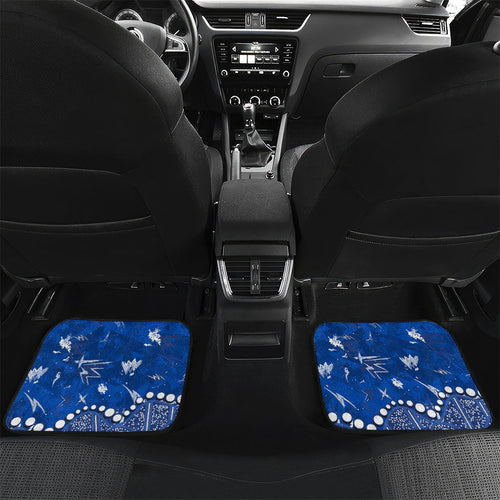 Personalized North Melbourne Kangaroos Car Mats Aboriginal Pattern with Graffiti Style