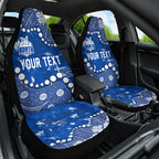 Personalized North Melbourne Kangaroos Car Seat Cover Aboriginal Pattern with Graffiti Style