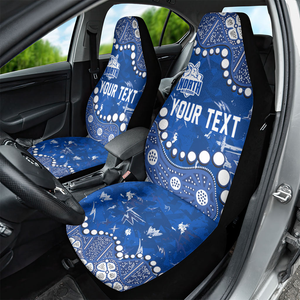 Personalized North Melbourne Kangaroos Car Seat Cover Aboriginal Pattern with Graffiti Style