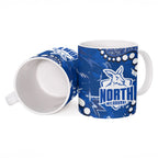 Personalized North Melbourne Kangaroos Ceramic Mug Aboriginal Pattern with Graffiti Style