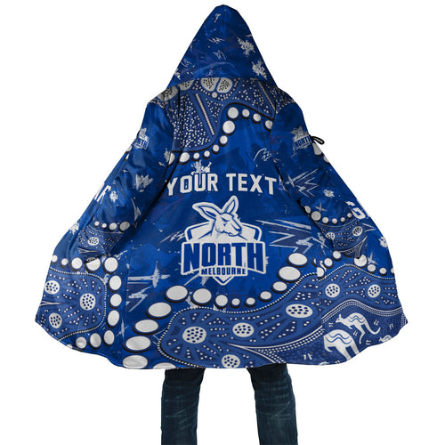 Personalized North Melbourne Kangaroos Cloak Aboriginal Pattern with Graffiti Style