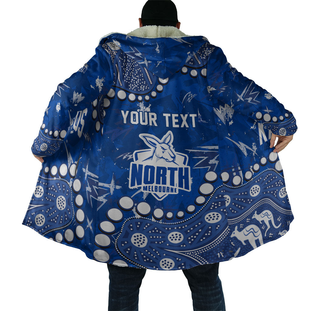 Personalized North Melbourne Kangaroos Cloak Aboriginal Pattern with Graffiti Style