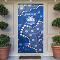 Personalized North Melbourne Kangaroos Door Cover Aboriginal Pattern with Graffiti Style