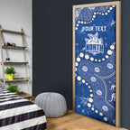 Personalized North Melbourne Kangaroos Door Cover Aboriginal Pattern with Graffiti Style