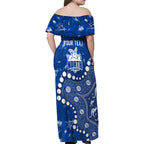 Personalized North Melbourne Kangaroos Family Matching Off Shoulder Maxi Dress and Hawaiian Shirt Aboriginal Pattern with Graffiti Style