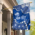 Personalized North Melbourne Kangaroos Garden Flag Aboriginal Pattern with Graffiti Style