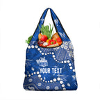 Personalized North Melbourne Kangaroos Grocery Bag Aboriginal Pattern with Graffiti Style