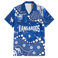 Personalized North Melbourne Kangaroos Hawaiian Shirt Aboriginal Pattern with Graffiti Style