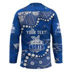 Personalized North Melbourne Kangaroos Hockey Jersey Aboriginal Pattern with Graffiti Style