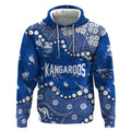 Personalized North Melbourne Kangaroos Hoodie Aboriginal Pattern with Graffiti Style