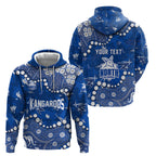 Personalized North Melbourne Kangaroos Hoodie Aboriginal Pattern with Graffiti Style