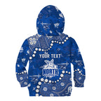 Personalized North Melbourne Kangaroos Kid Hoodie Aboriginal Pattern with Graffiti Style