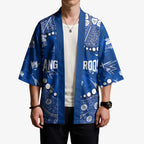 Personalized North Melbourne Kangaroos Kimono Aboriginal Pattern with Graffiti Style