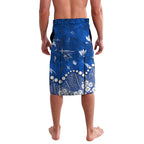 Personalized North Melbourne Kangaroos Lavalava Aboriginal Pattern with Graffiti Style