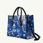 Personalized North Melbourne Kangaroos Leather Bag Aboriginal Pattern with Graffiti Style
