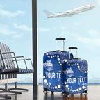 Personalized North Melbourne Kangaroos Luggage Cover Aboriginal Pattern with Graffiti Style