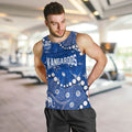Personalized North Melbourne Kangaroos Men Tank Top Aboriginal Pattern with Graffiti Style