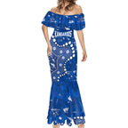 Personalized North Melbourne Kangaroos Mermaid Dress Aboriginal Pattern with Graffiti Style