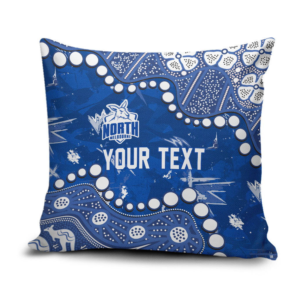 Personalized North Melbourne Kangaroos Pillow Cover Aboriginal Pattern with Graffiti Style