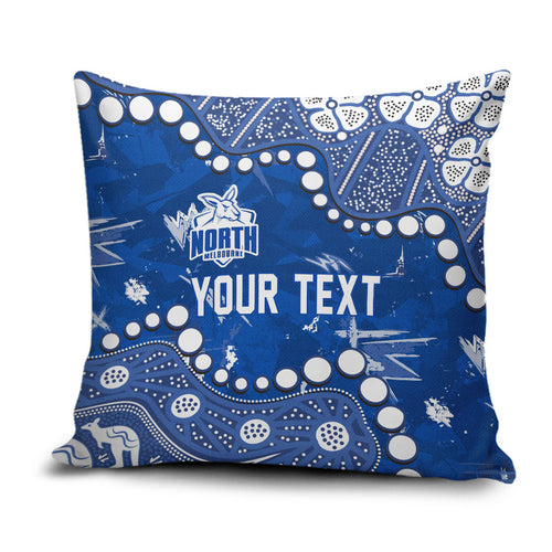 Personalized North Melbourne Kangaroos Pillow Cover Aboriginal Pattern with Graffiti Style