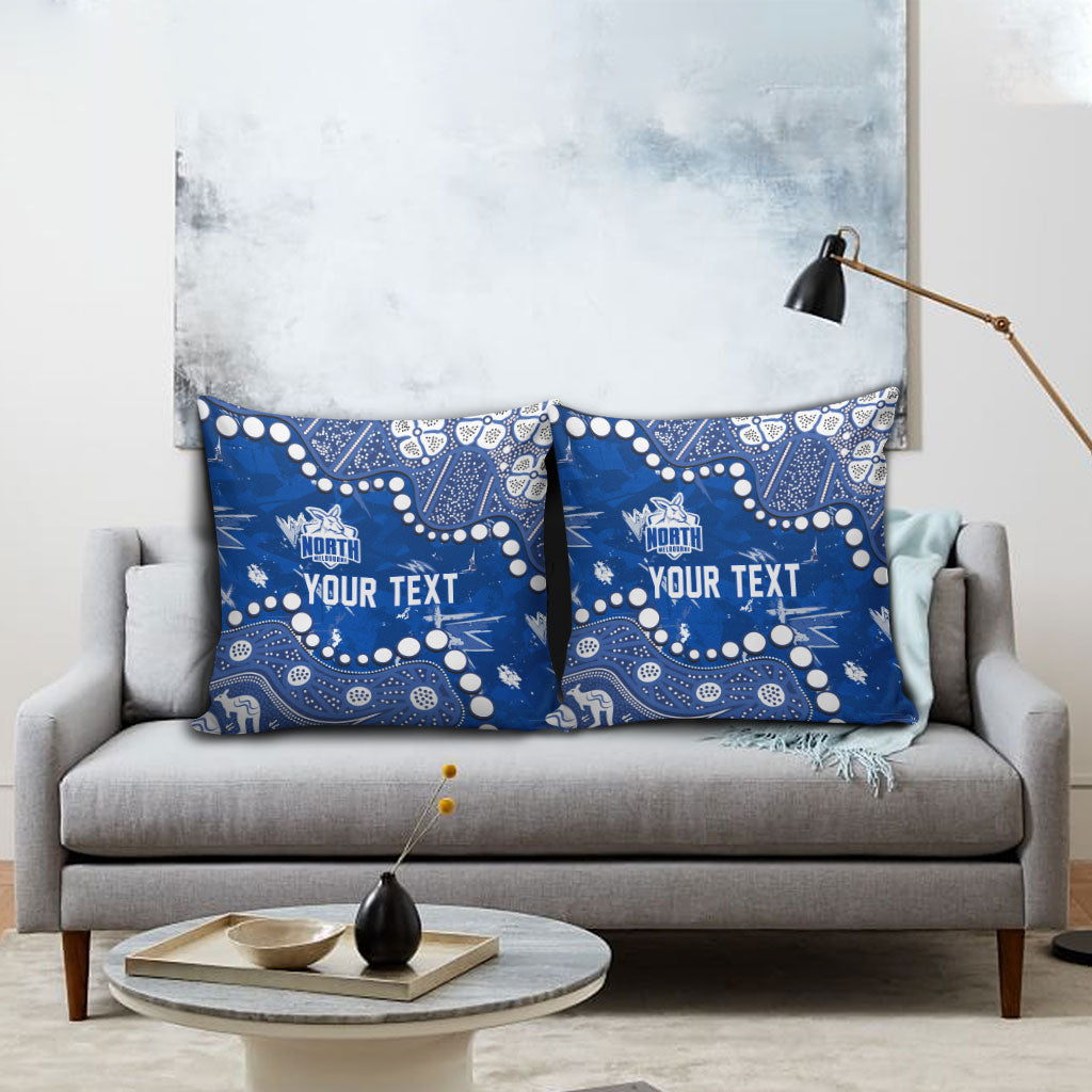 Personalized North Melbourne Kangaroos Pillow Cover Aboriginal Pattern with Graffiti Style