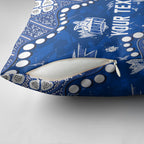 Personalized North Melbourne Kangaroos Pillow Cover Aboriginal Pattern with Graffiti Style