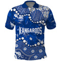Personalized North Melbourne Kangaroos Polo Shirt Aboriginal Pattern with Graffiti Style