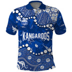 Personalized North Melbourne Kangaroos Polo Shirt Aboriginal Pattern with Graffiti Style