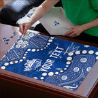 Personalized North Melbourne Kangaroos Puzzle Aboriginal Pattern with Graffiti Style