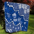 Personalized North Melbourne Kangaroos Quilt Aboriginal Pattern with Graffiti Style