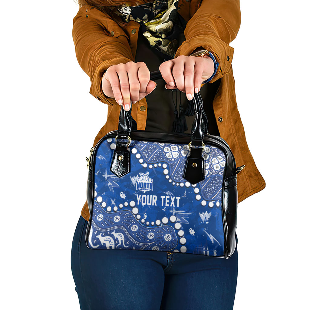 Personalized North Melbourne Kangaroos Shoulder Handbag Aboriginal Pattern with Graffiti Style