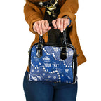 Personalized North Melbourne Kangaroos Shoulder Handbag Aboriginal Pattern with Graffiti Style