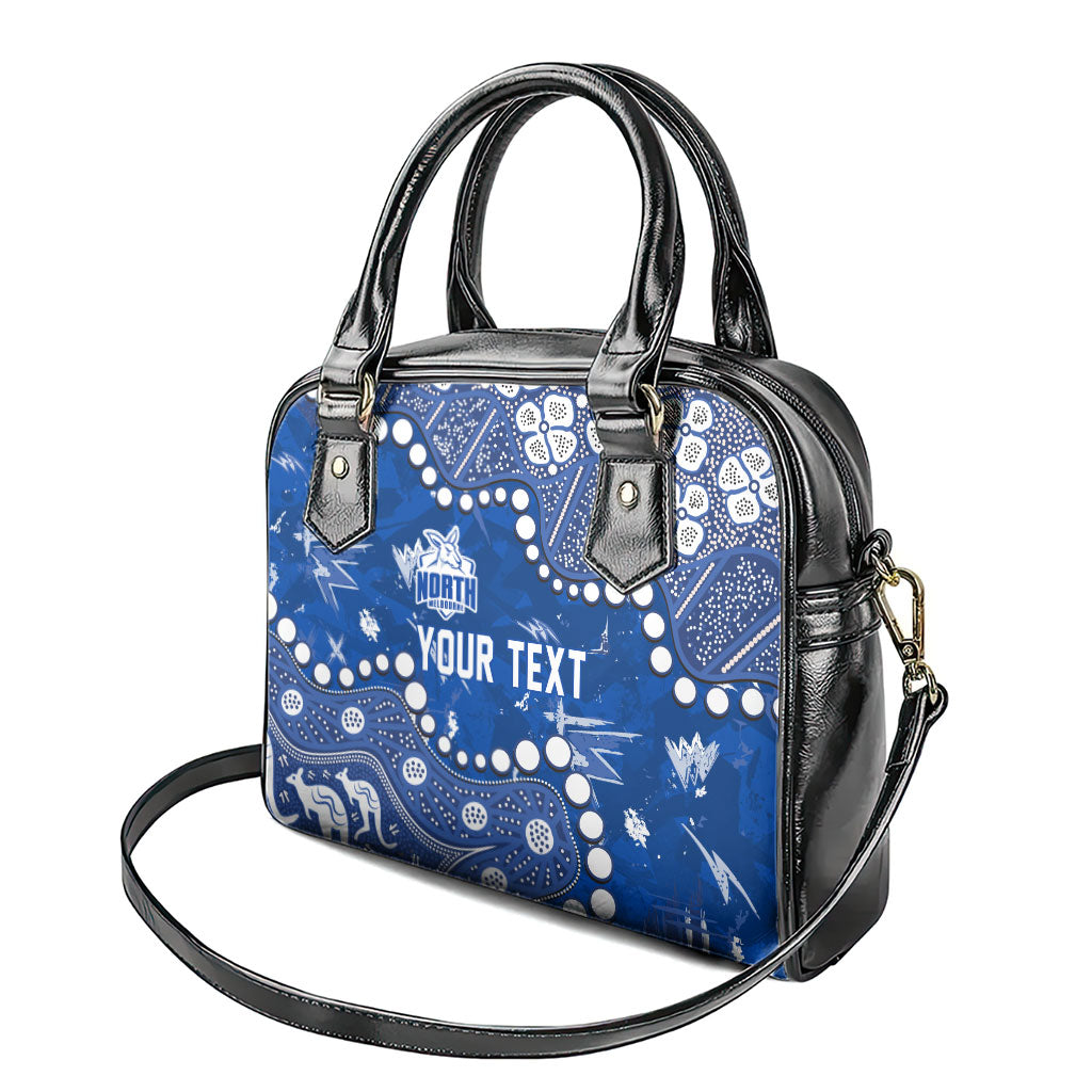 Personalized North Melbourne Kangaroos Shoulder Handbag Aboriginal Pattern with Graffiti Style