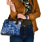 Personalized North Melbourne Kangaroos Shoulder Handbag Aboriginal Pattern with Graffiti Style