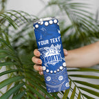 Personalized North Melbourne Kangaroos Skinny Tumbler Aboriginal Pattern with Graffiti Style