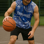 Personalized North Melbourne Kangaroos Sleeveless Hoodie Aboriginal Pattern with Graffiti Style