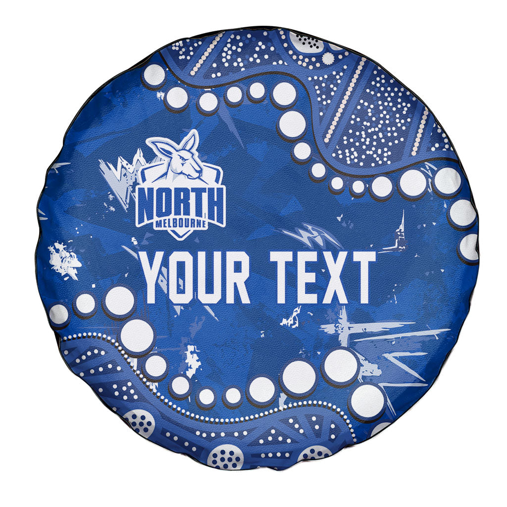 Personalized North Melbourne Kangaroos Spare Tire Cover Aboriginal Pattern with Graffiti Style