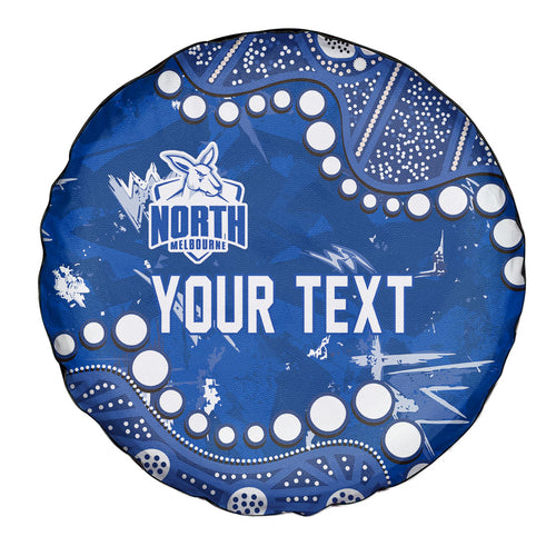 Personalized North Melbourne Kangaroos Spare Tire Cover Aboriginal Pattern with Graffiti Style