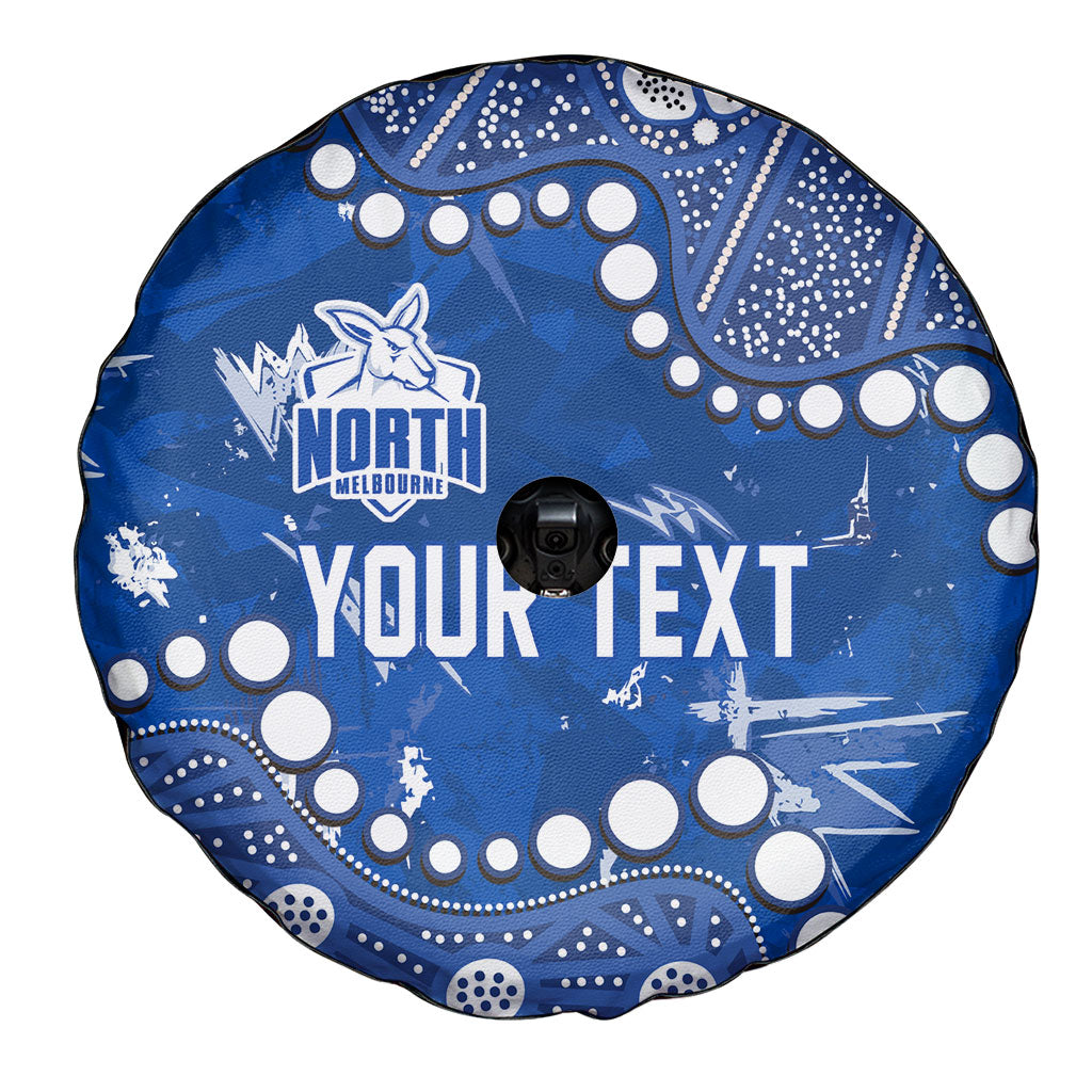 Personalized North Melbourne Kangaroos Spare Tire Cover Aboriginal Pattern with Graffiti Style
