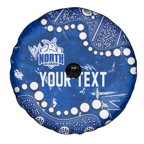 Personalized North Melbourne Kangaroos Spare Tire Cover Aboriginal Pattern with Graffiti Style