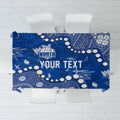 Personalized North Melbourne Kangaroos Tablecloth Aboriginal Pattern with Graffiti Style