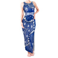 Personalized North Melbourne Kangaroos Tank Maxi Dress Aboriginal Pattern with Graffiti Style