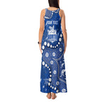 Personalized North Melbourne Kangaroos Tank Maxi Dress Aboriginal Pattern with Graffiti Style