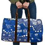 Personalized North Melbourne Kangaroos Travel Bag Aboriginal Pattern with Graffiti Style